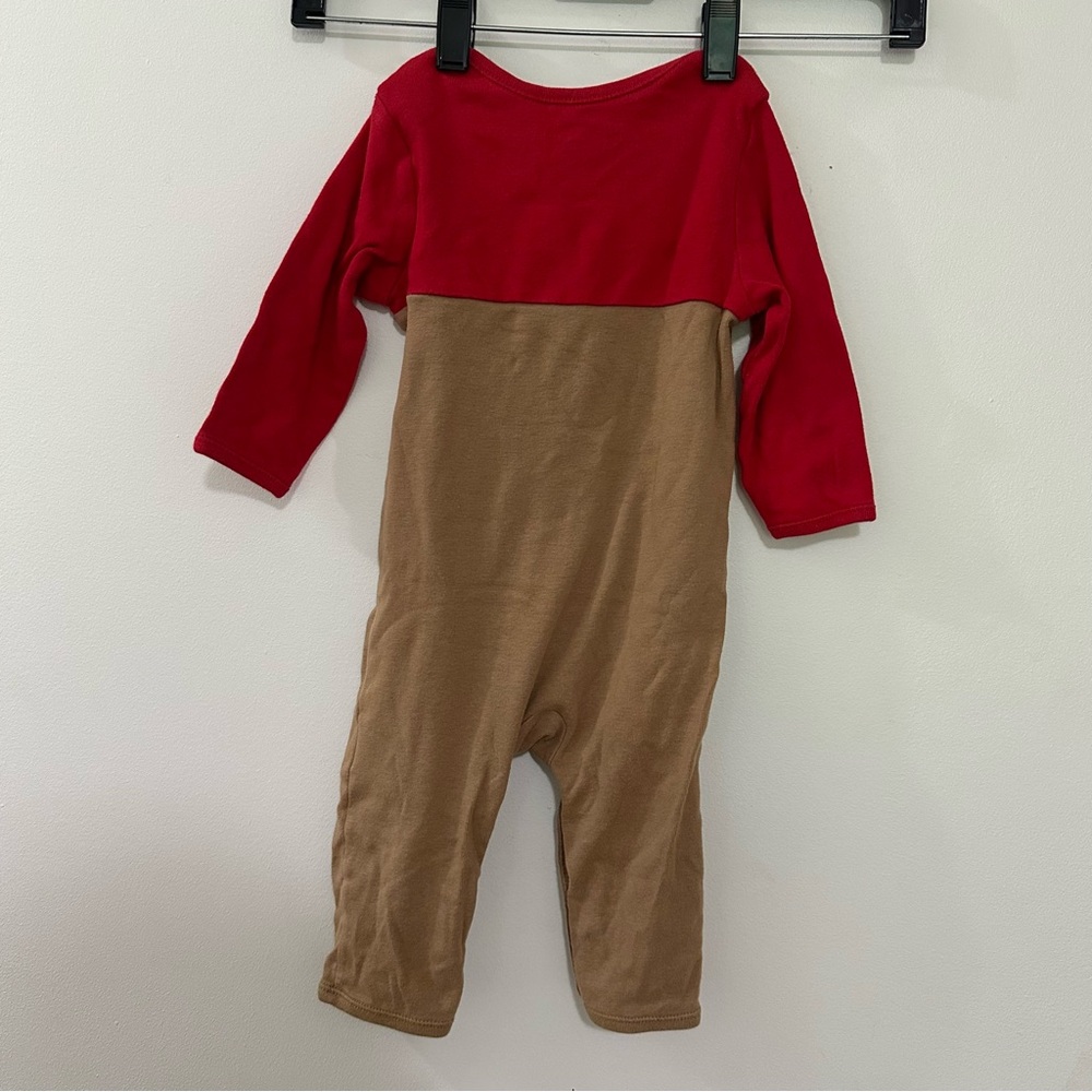 Old Navy Christmas Long Sleeve Uni-sex One Piece Outfit 6-12 Month bundle of 2 - Picture 10 of 11